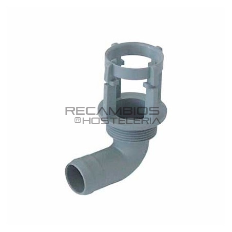 Racor codo desagüe ø 30mm lavavajillas Crystal Line