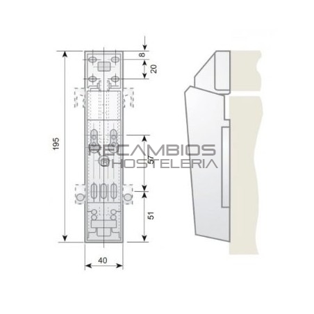 Bisagra para Arcón CPE