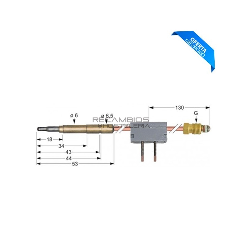 Termopar con interruptor Termopar con interruptor