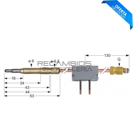 Termopar con interruptor