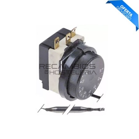 Termóstato termporizado de trabajo 0 a +40°C