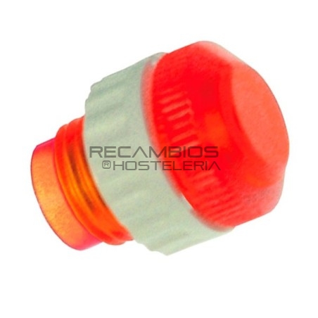 Casquillo protector bombilla rojo