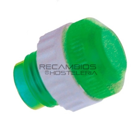Casquillo protector bombilla verde