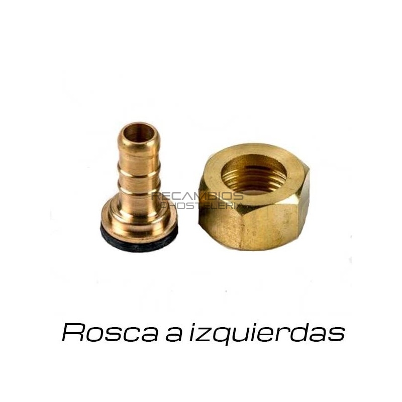 Racord Gas rosca a Izquierdas 