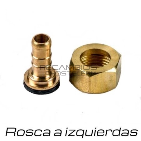 Racord Gas rosca a Izquierdas 