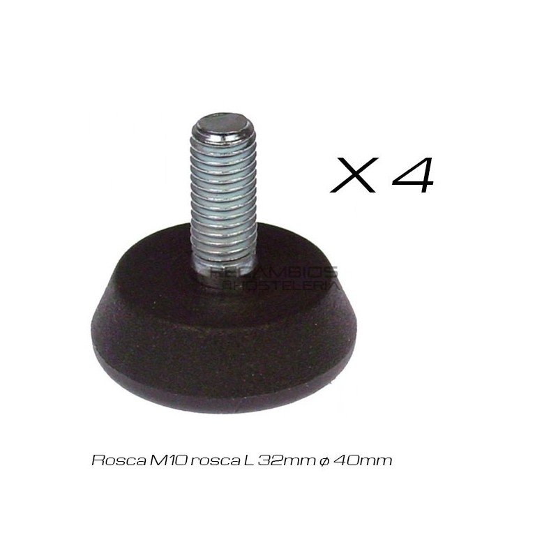 Kit 4 patas Rosca 10 mm
