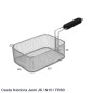 Cesta freidora Jemi 185 x 25 7x 90 mm