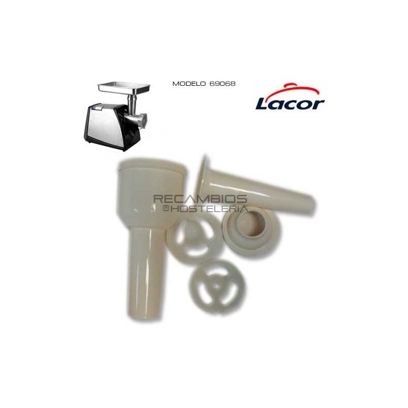  Empujador + accesorios picadora de carne Lacor