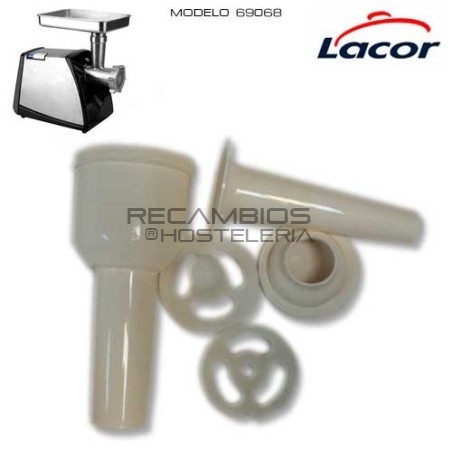  Empujador + accesorios picadora de carne Lacor