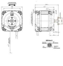 Motor ventilador ELCO 25w