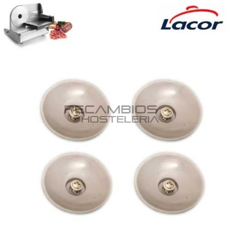 Set 4 patas ventosa cortadora fiambre Lacor