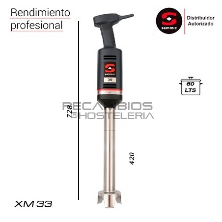 Triturador Sammic XM 33