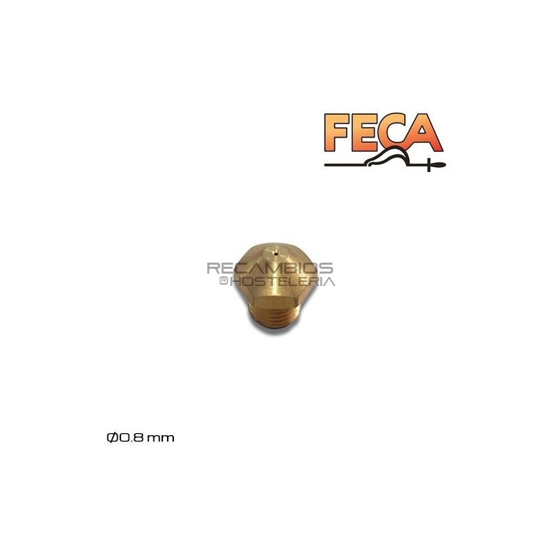 Inyector Ø0.8mm asador de pollos FECA