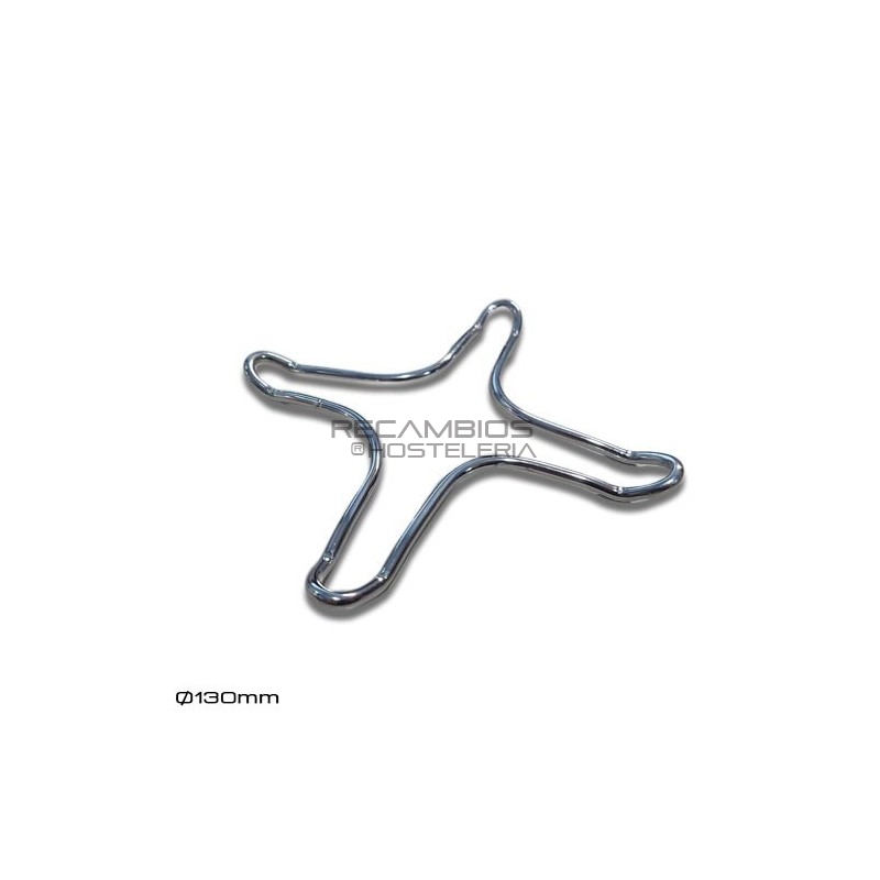 Reductor de parrilla cromada Ø130mm