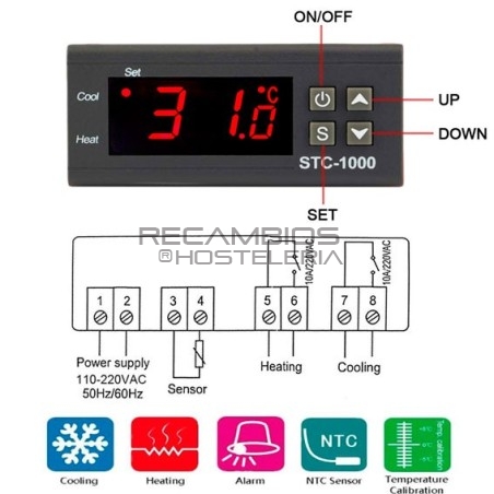 Termostato temperatura económico