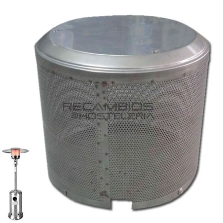 Rejilla protector quemador estufa terraza