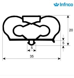 Burlete Infrico 738x426mm