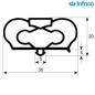 Burlete Infrico 738x426mm