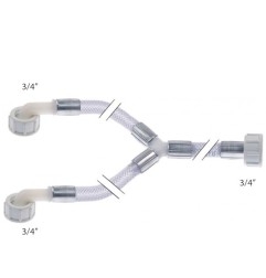 Tubo doble entrada agua 3/4