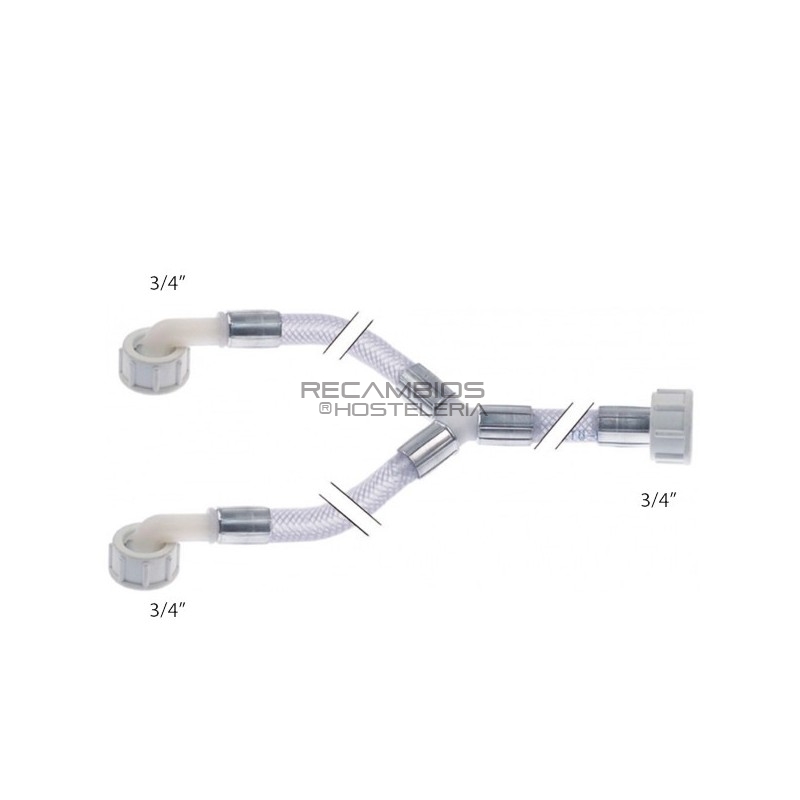 Tubo doble entrada agua 3/4 Tubo doble entrada agua 3/4