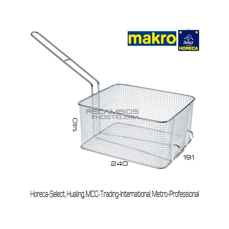 Cesta freidora MAKRO-METRO 190x240x140 Cesta freidora MAKRO-METRO 190x240x140
