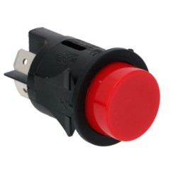 Interruptor redondo Rojo pulsante Ø25 mm