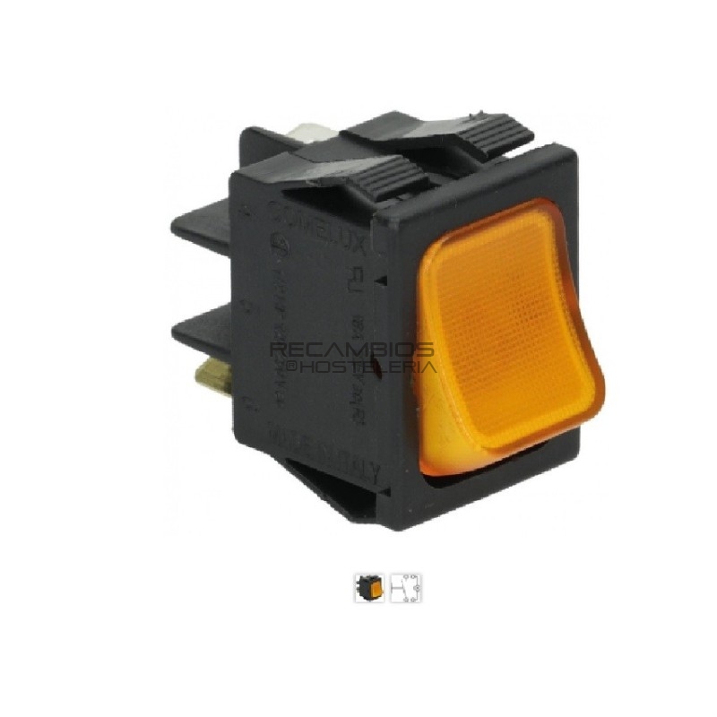 Pulsador Ambar 30x22 . Fagor LVC/LVR Pulsador Ambar 30x22 . Fagor LVC/LVR