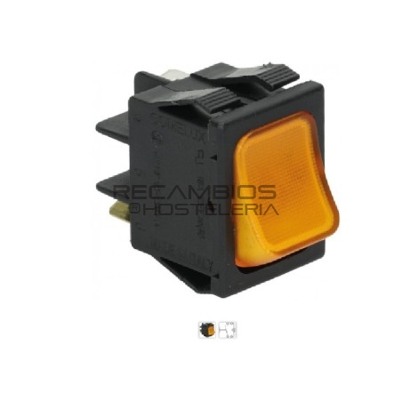 Pulsador Ambar 30x22 . Fagor LVC/LVR