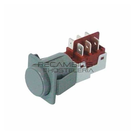 Pulsador redondo gris 240V 16A 2CO SAMMIC