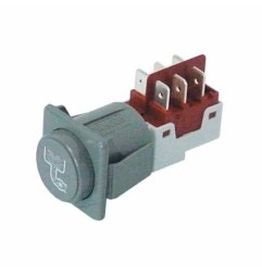 Pulsador redondo gris 250V 16A 2CO Elframo