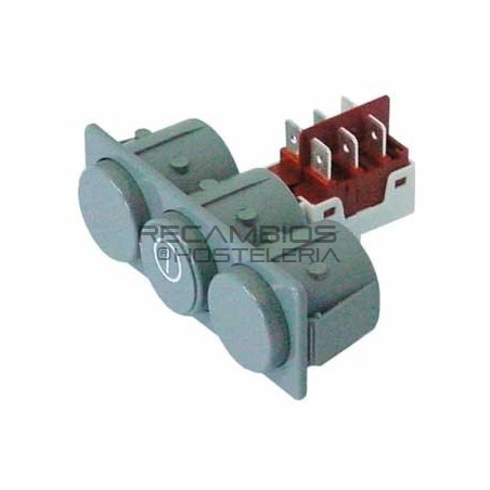 Conmutadores combinados redondo gris Elframo