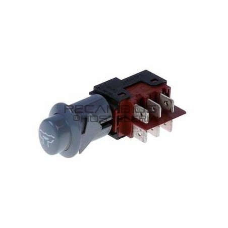 Pulsador ovalado gris salida 250V 16A 2CO Elframo