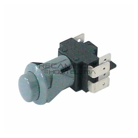 Pulsador ovalado gris conector Faston Elframo