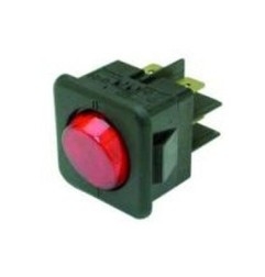 INTERRUPTOR ROJO 25x25mm 230V 16A Futurmat