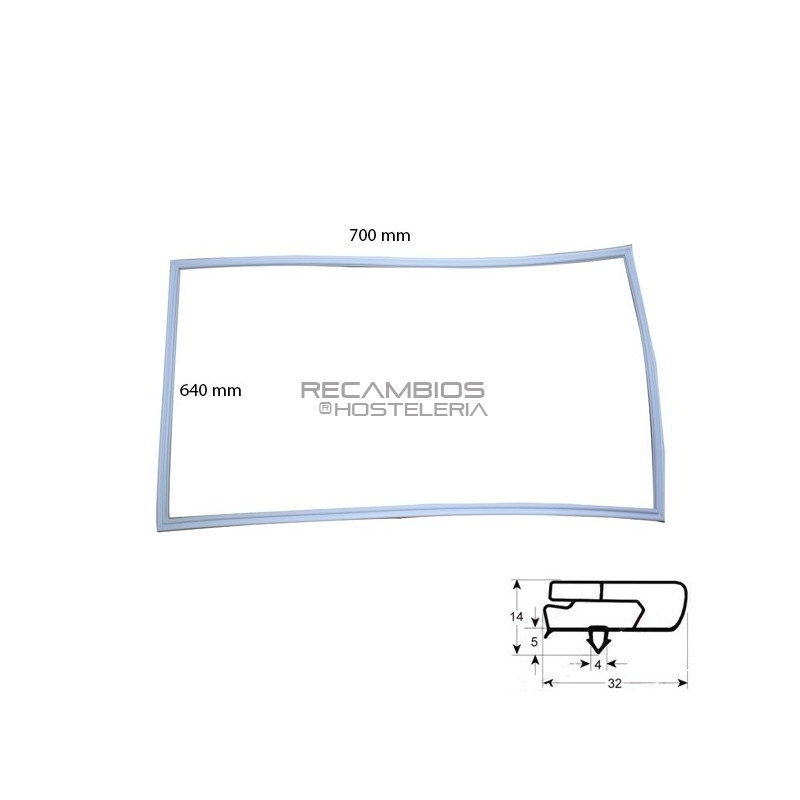 Burlete Fagor/Edenox/Edesa 701X640 Burlete Fagor/Edenox/Edesa 701X640