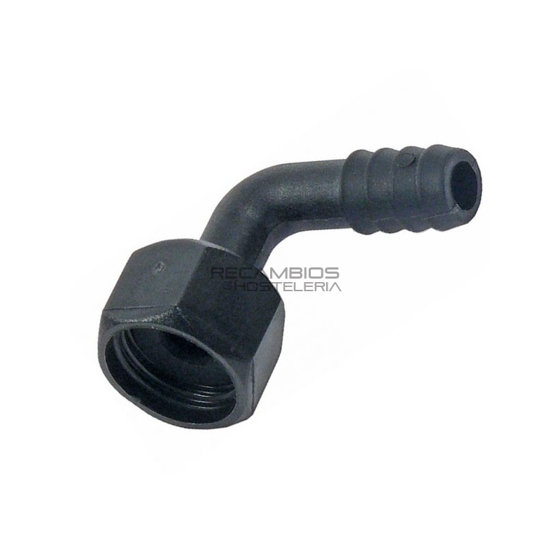 Racor Codo Plástico 1/2 Ø12mm