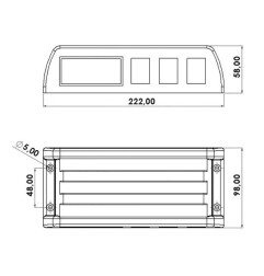Botonera programador superior 
