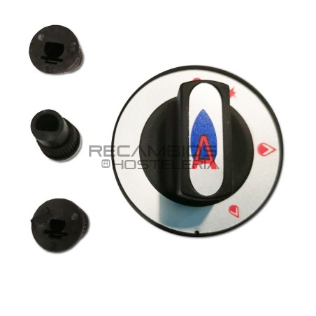 Mando Grifo Gas cocina Ø77mm Ø6/8/10mm