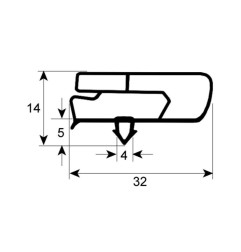 Burlete puerta Coreco 370 x 390 mm