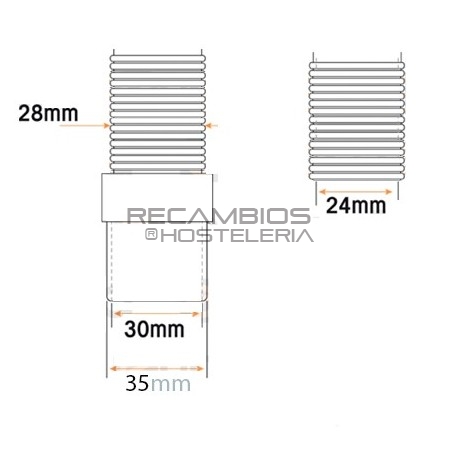 Tubo desagüe lavavajillas Industrial