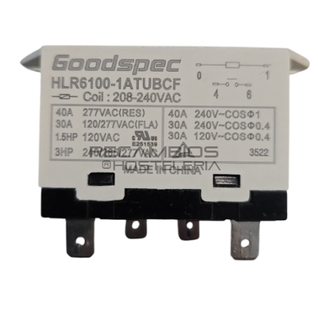 Relé contactor Freidora IRIMAR