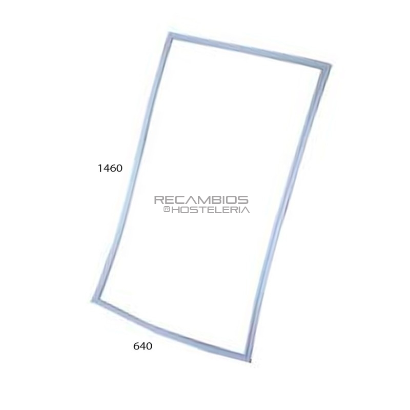 Burlete 1460x640mm Pvc Gris