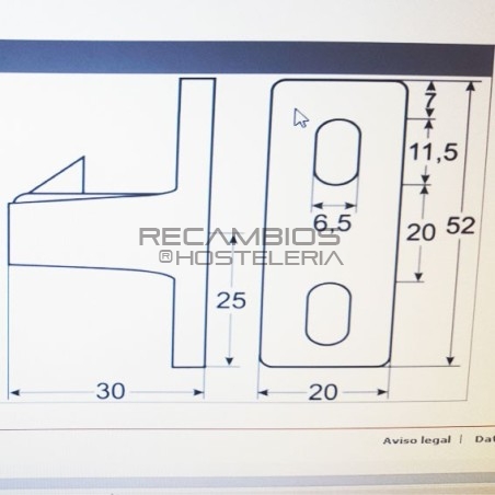 Nariz para manetas refrigeración