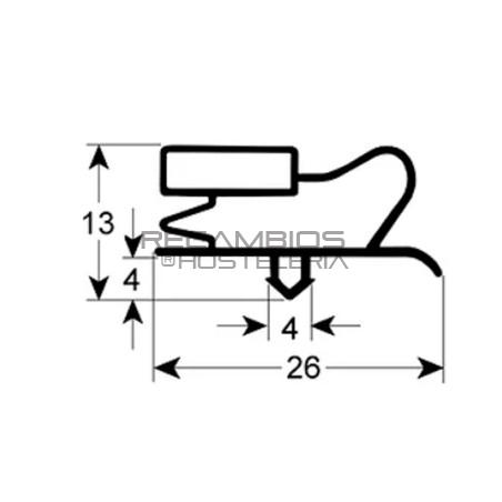 Burlete 605x400 Coreco-Docriluc-Fagor