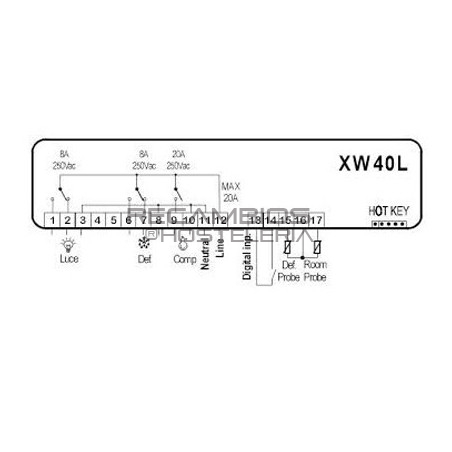 Termostato DIXELL - XW40L - Infrico