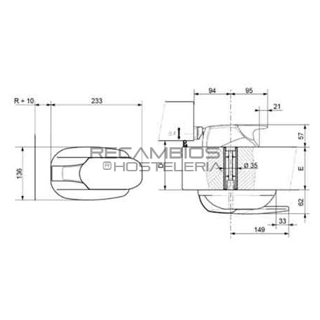 Maneta cierre cámara paneles